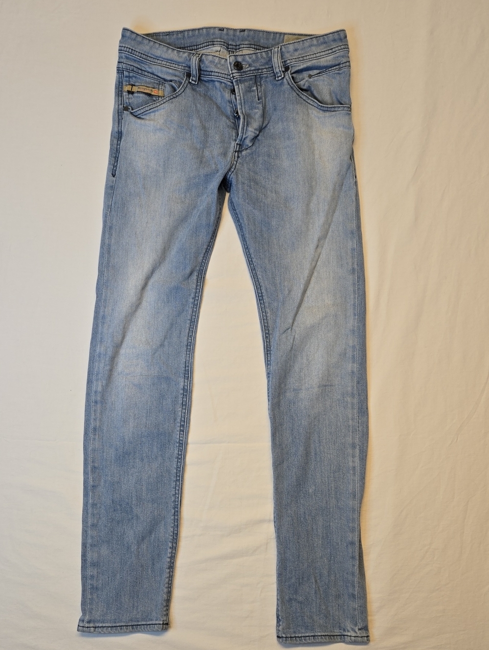 Diesel Belther Light Blue Wash Regular Slim Tapered Fit Denim Jeans